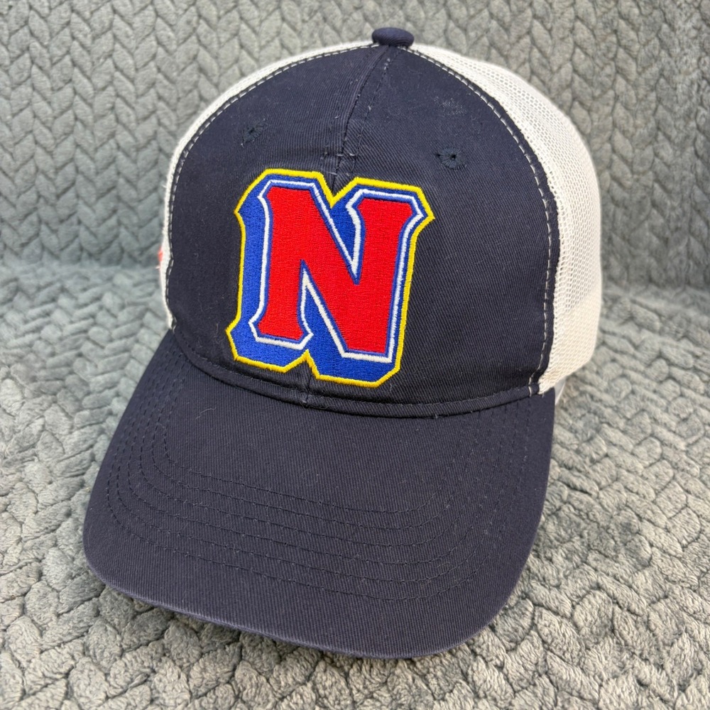 Nissin Cup Noodles Trucker Hat Navy White Mesh Snapback OC Sports